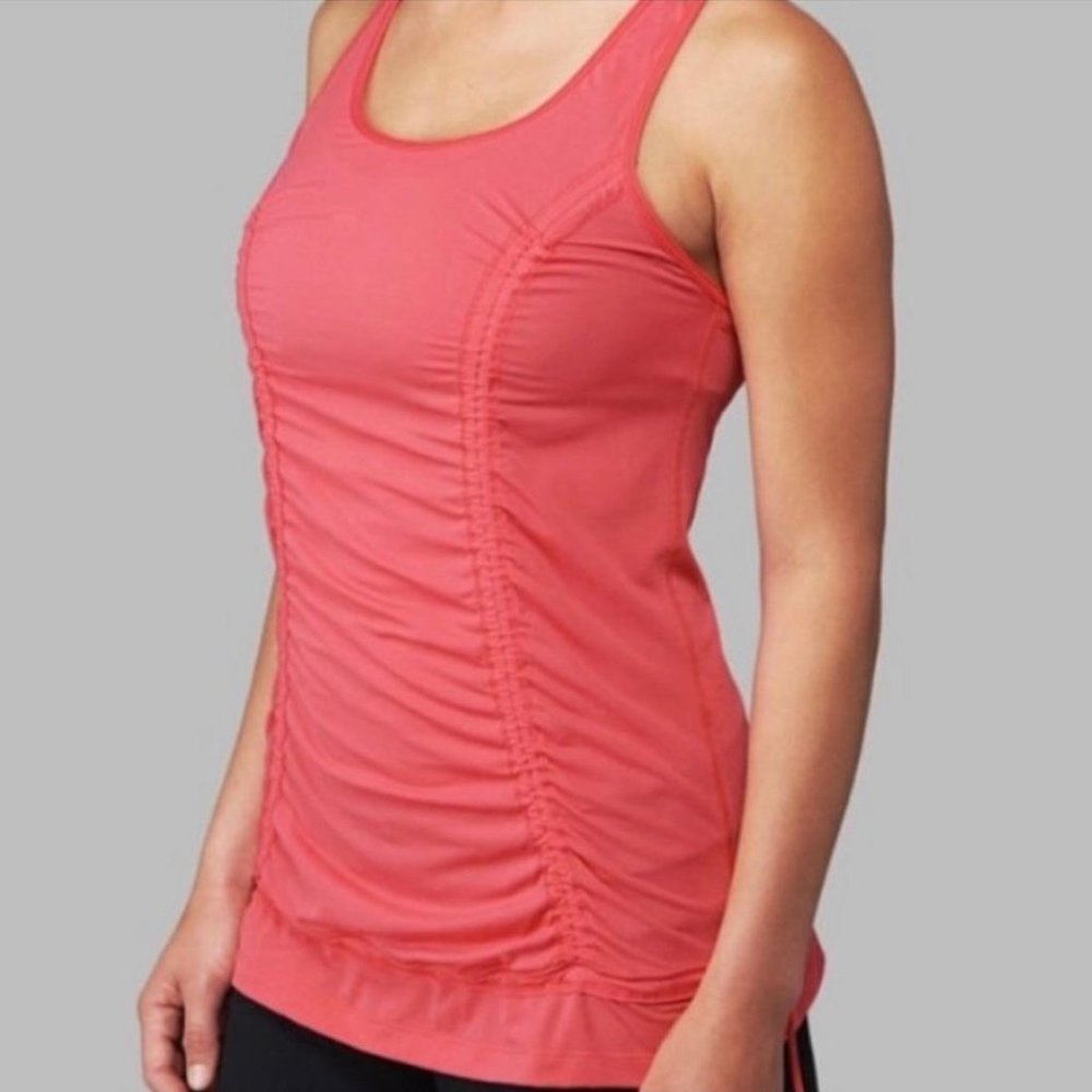 Lululemon I Just Wanna Run Racerback Tank Pink Sz 4 Womens Gym Workout Exercise